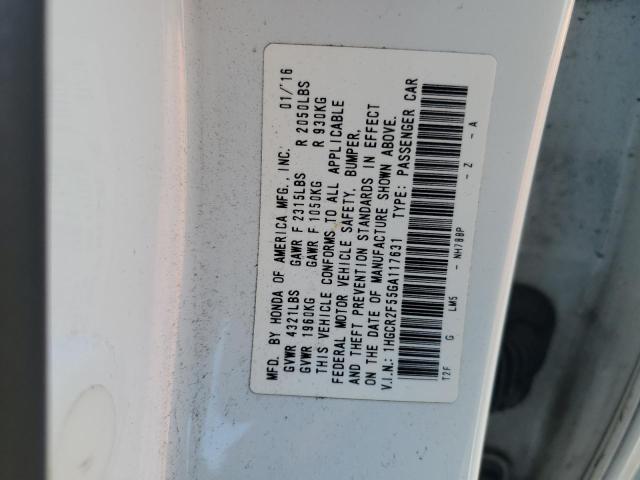 2016 HONDA ACCORD SPO 1HGCR2F55GA117631
