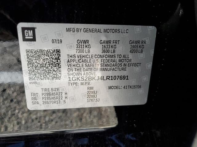 1GKS2BKJ4LR107691 GMC YUKON SLT