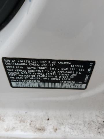 2015 VOLKSWAGEN PASSAT S - 1VWAT7A34FC033908