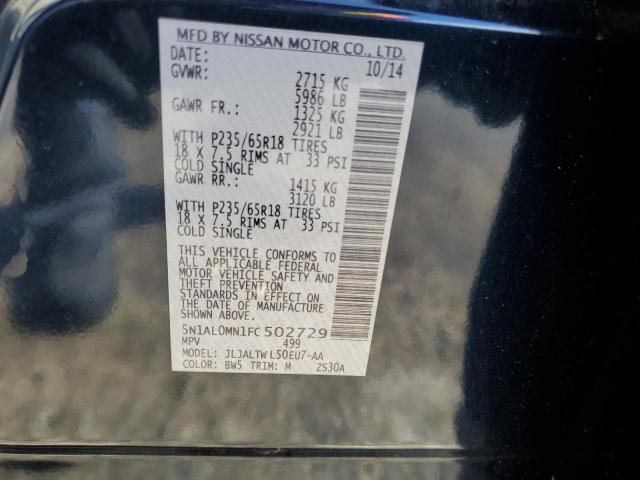 2015 INFINITI QX60 5N1AL0MN1FC502729