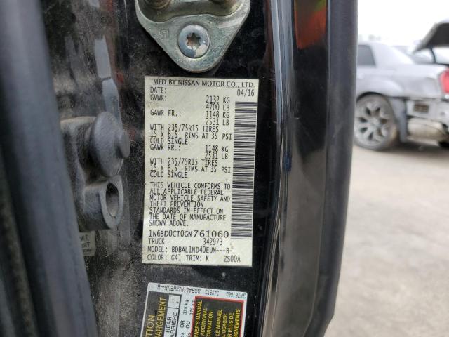 2016 NISSAN FRONTIER S 1N6BD0CT0GN761060
