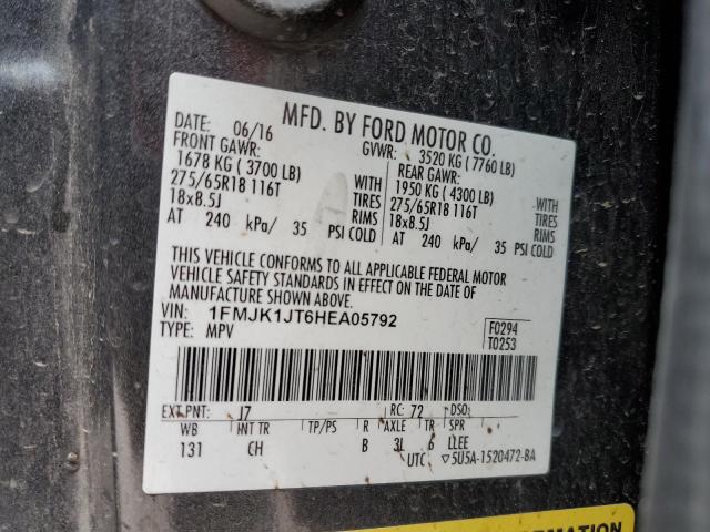 1FMJK1JT6HEA05792 Ford Expedition El Xlt