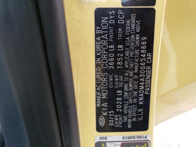 KNADM4A30G6548669 KIA RIO LX