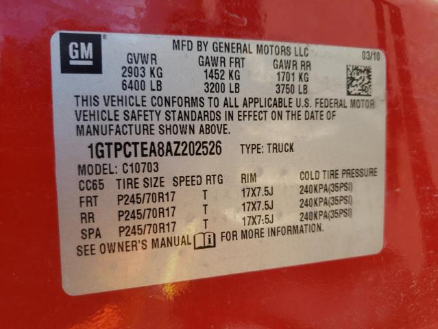 1GTPCTEA8AZ202526 GMC Sierra C1500