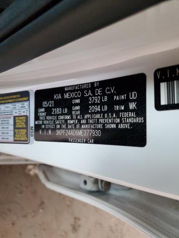 2021 KIA FORTE FE 3KPF24AD6ME377930