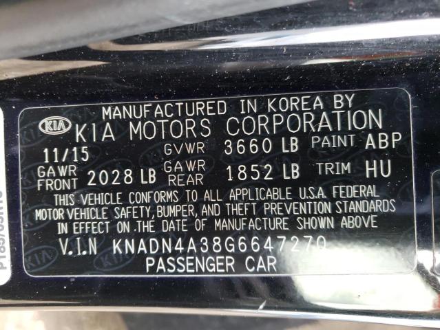 2016 KIA RIO EX - KNADN4A38G6647270