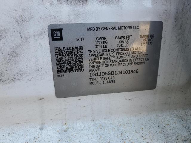 2018 CHEVROLET SONIC LT - 1G1JD5SB1J4101846