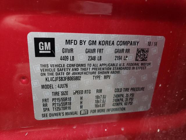 2015 BUICK ENCORE CON - KL4CJFSB3FB065802