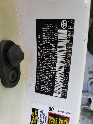 2019 TOYOTA COROLLA L 5YFBURHE7KP860424