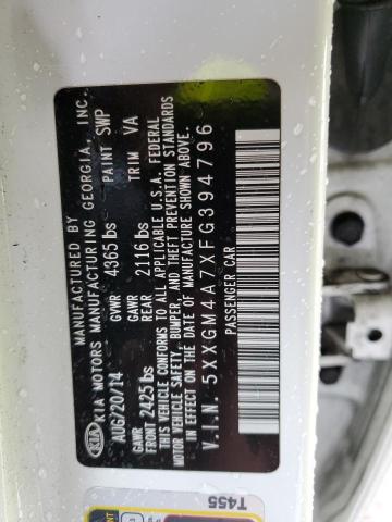 5XXGM4A7XFG394796 KIA Optima Lx