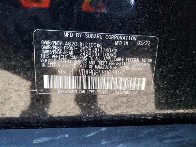 JF1VBAH66N8007497 Subaru Wrx Premium