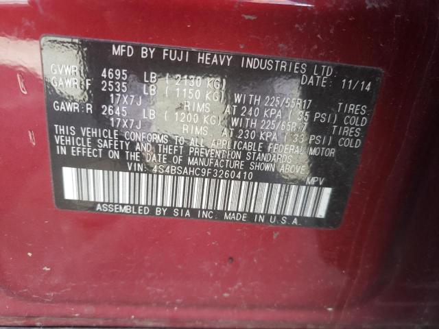 4S4BSAHC9F3260410 Subaru Outback 2.5i Premium