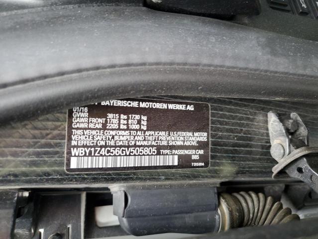 2016 BMW I3 REX - WBY1Z4C56GV505805