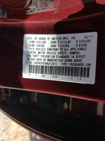2017 HONDA ACCORD SPO 1HGCR2F56HA212670