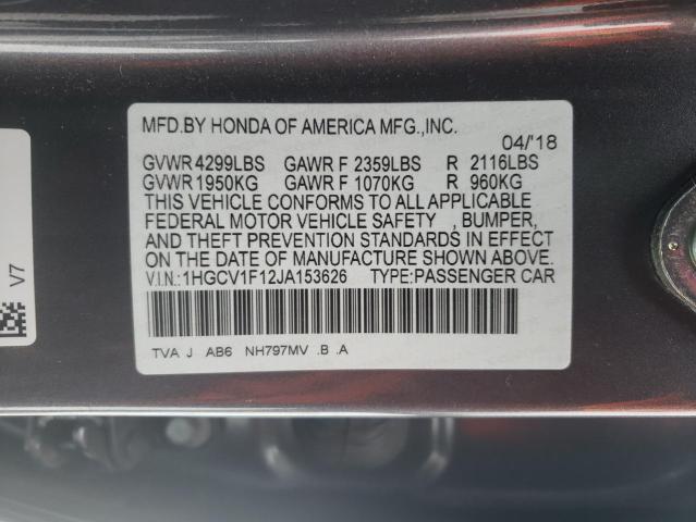 2018 HONDA ACCORD LX 1HGCV1F12JA153626