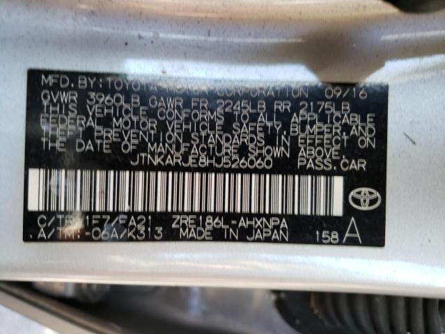 2017 TOYOTA COROLLA IM - JTNKARJE8HJ526060