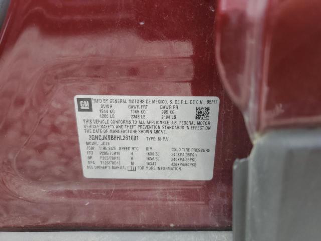 2017 CHEVROLET TRAX LS 3GNCJKSB8HL261001