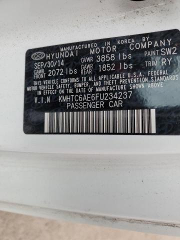 2015 HYUNDAI VELOSTER T KMHTC6AE6FU234237