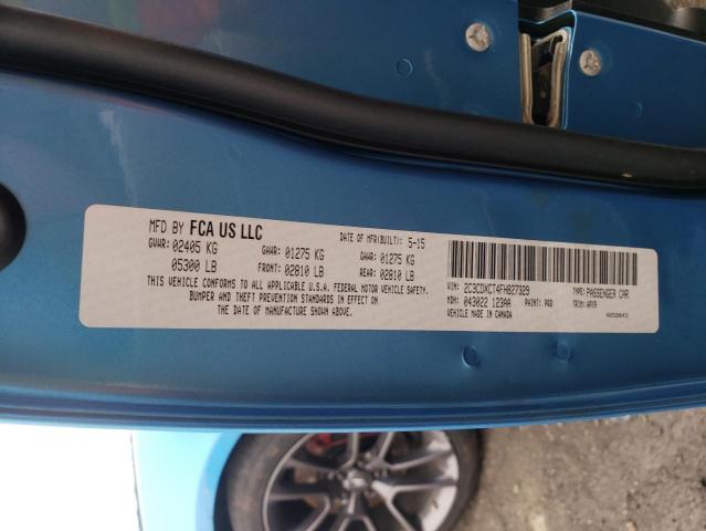 2015 DODGE CHARGER R/ 2C3CDXCT4FH827329