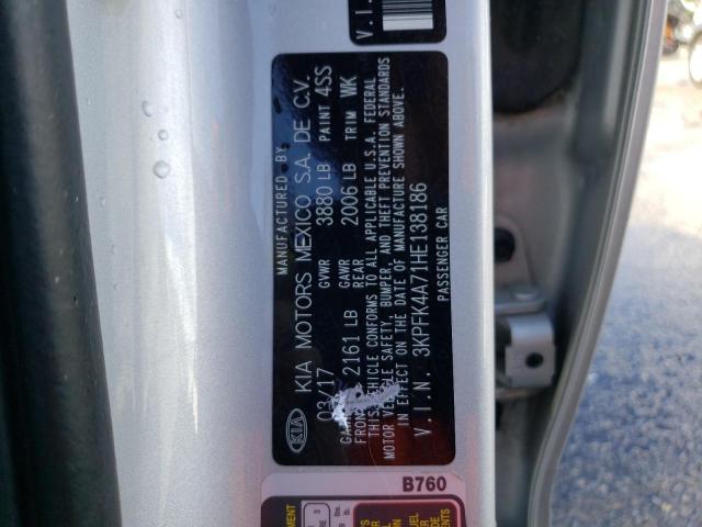 3KPFK4A71HE138186 KIA FORTE LX