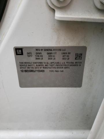 2018 CHEVROLET CRUZE LT 1G1BE5SM3J7159409