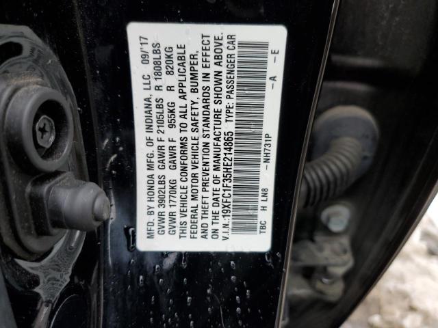 2017 HONDA CIVIC EX 19XFC1F35HE214865