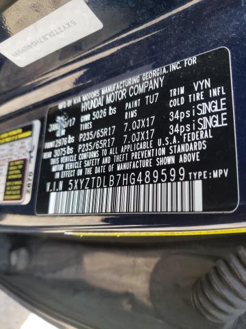 2017 HYUNDAI SANTA FE S 5XYZTDLB7HG489599