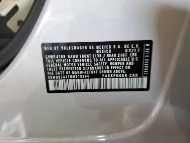 2017 VOLKSWAGEN JETTA SE 3VWDB7AJ7HM318294
