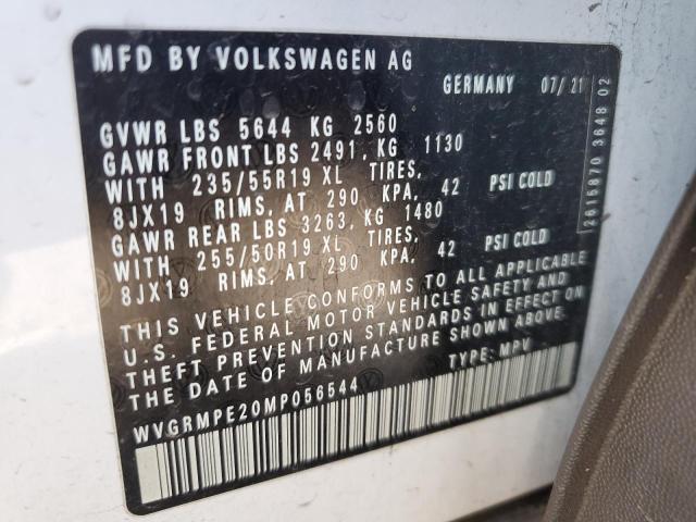 2021 VOLKSWAGEN ID.4 PRO WVGRMPE20MP056544