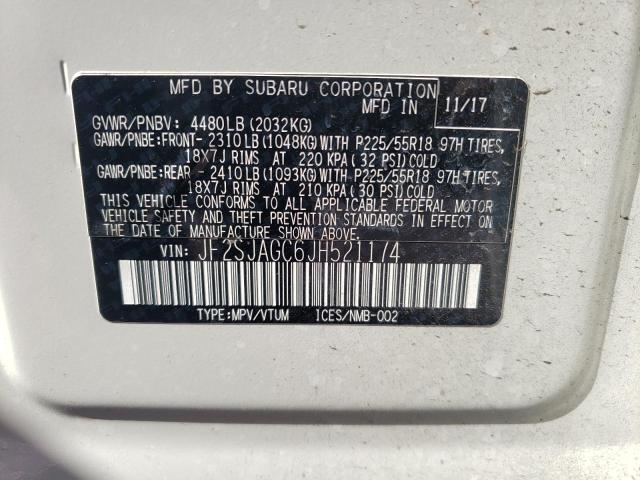 JF2SJAGC6JH521174 Subaru Forester 2.5i Premium