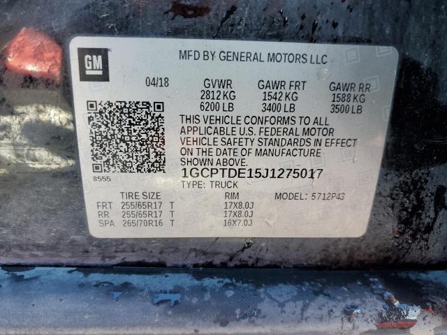 2018 CHEVROLET COLORADO Z - 1GCPTDE15J1275017