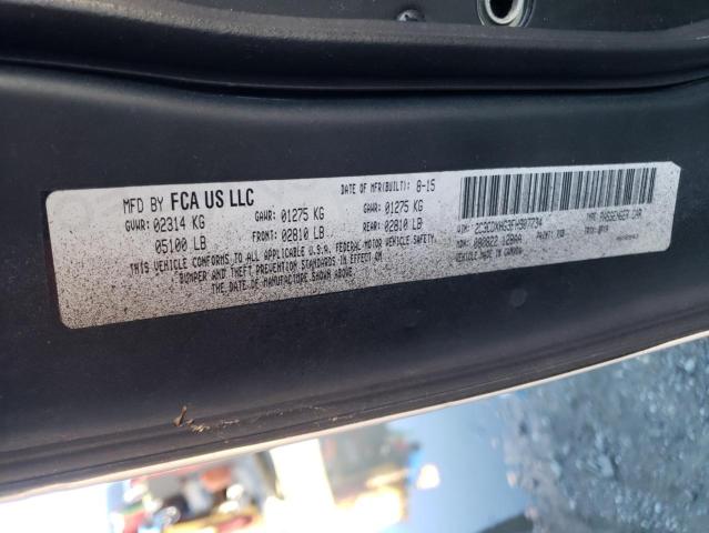 2015 DODGE CHARGER SX 2C3CDXHG3FH907734
