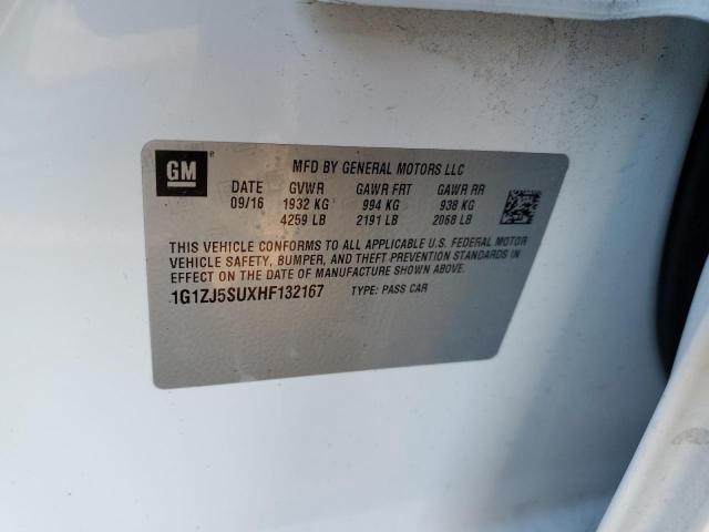 2017 CHEVROLET MALIBU HYB - 1G1ZJ5SUXHF132167