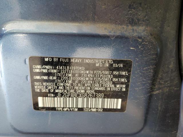 2016 SUBARU CROSSTREK JF2GPABCXG8267389