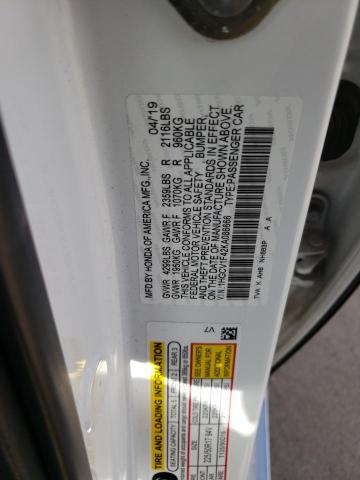 2019 HONDA ACCORD EX 1HGCV1F42KA086666