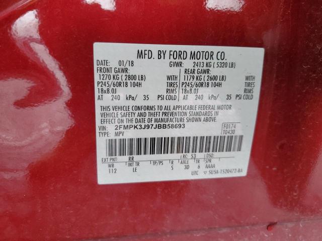 2FMPK3J97JBB58693 Ford EDGE SEL