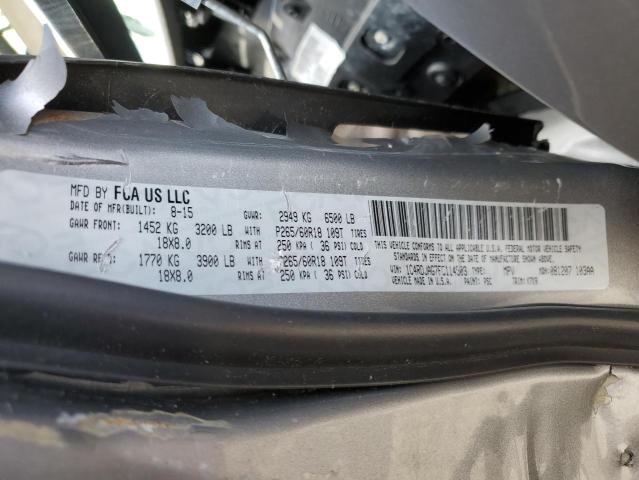 1C4RDJAG7FC114503 Dodge Durango Sxt