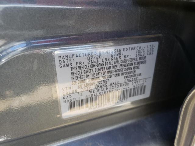 3N1AB8DV3LY267097 Nissan SENTRA SR