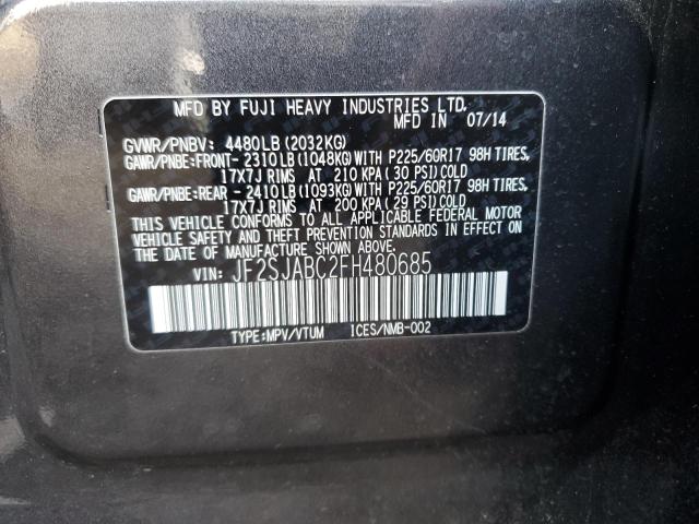 JF2SJABC2FH480685 Subaru Forester 2.5i