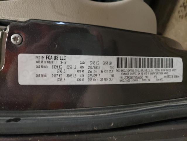 2017 DODGE GRAND CARA 2C4RDGBG7HR568505