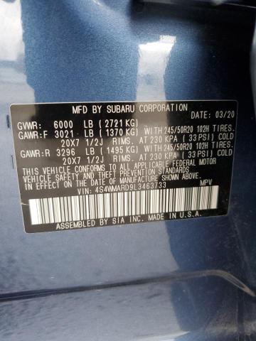 4S4WMARD9L3463733 Subaru Ascent Touring