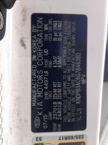 KNDPB3AC6G7846380 KIA Sportage Lx