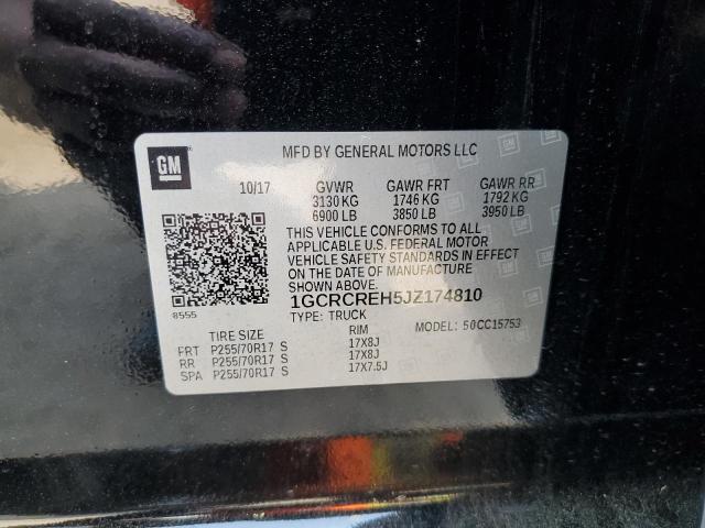 2018 CHEVROLET SILVERADO 1GCRCREH5JZ174810
