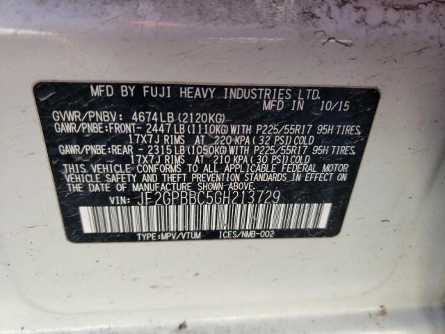 JF2GPBBC5GH213729 Subaru Crosstrek 2.0i Hybrid