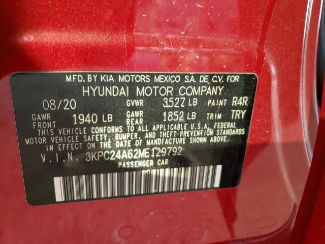 2021 HYUNDAI ACCENT SE 3KPC24A62ME129792