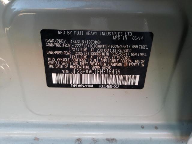 JF2GPAVC1EH316438 Subaru Xv Crosstrek 2.0 Premium