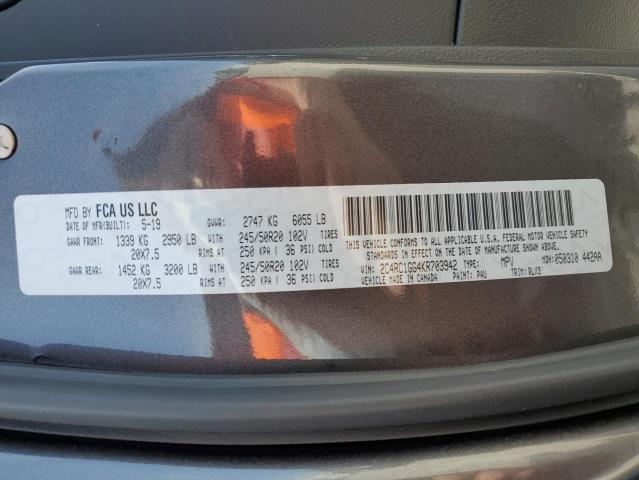 2019 CHRYSLER PACIFICA L 2C4RC1GG4KR703942