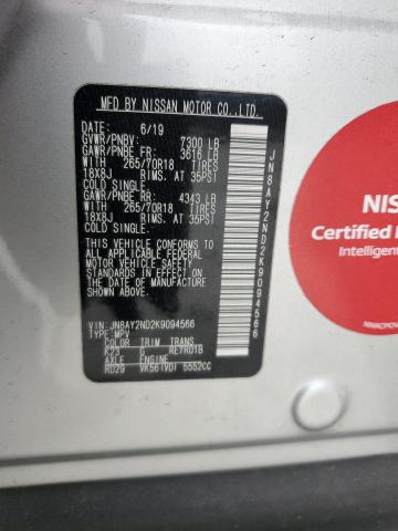 2019 NISSAN ARMADA SV JN8AY2ND2K9094566