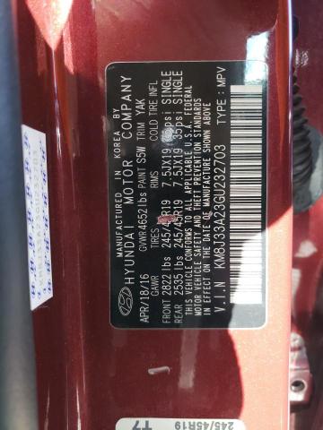 2016 HYUNDAI TUCSON LIM - KM8J33A23GU232703