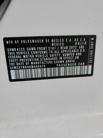 2019 VOLKSWAGEN JETTA S 3VWC57BU9KM086879